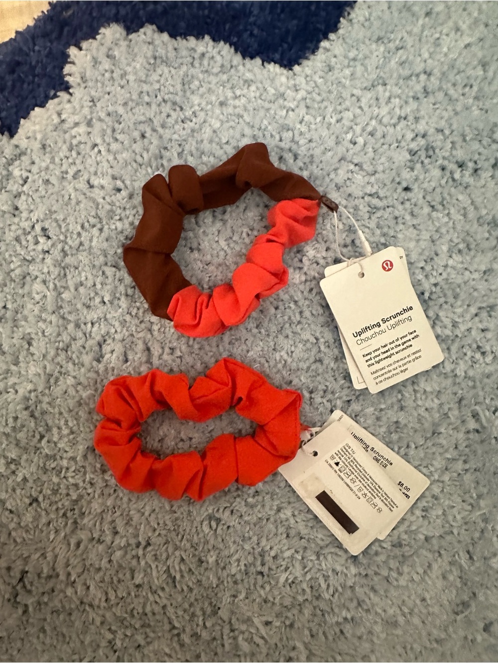 lululemon athletica Uplifting Scrunchie Duo in Red and Brown
